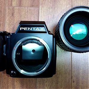 Σπάνια PENTAX 645 με E/V dial μαζί με Pentax-A 80-160mm f4.5