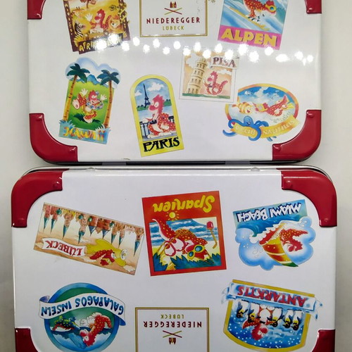 Niederegger Lübeck collectible metal suitcase new