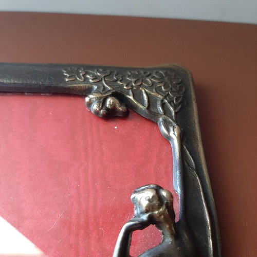 Art Nouveau brass photo frames set like new