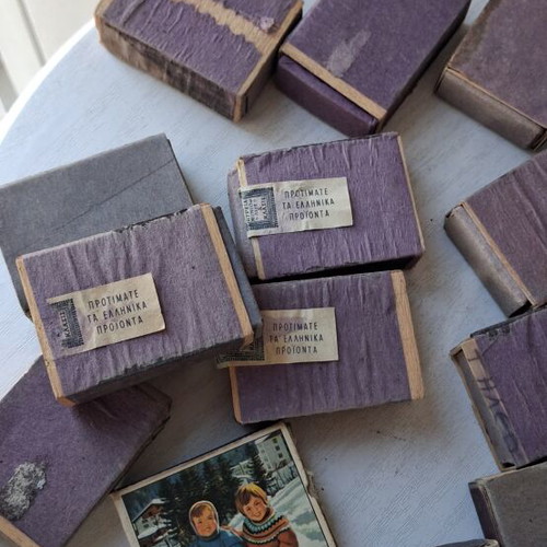 Lot of old matchboxes