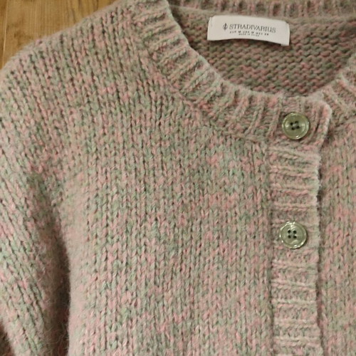 Stradivarius knitted cardigan medium like new, multicolor