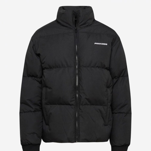 Pegador Solin Puffer Jacket new, men's winter black, M-L oversized