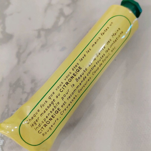 Vintage Citroneige women's cream packaging used, 1960s