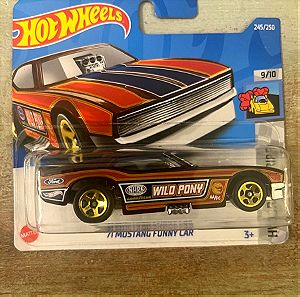 TREASURE HUNT '71 MUSTANG FUNNY CAR 2022 Hot Wheels HW Drag Strip # 245 HCX95