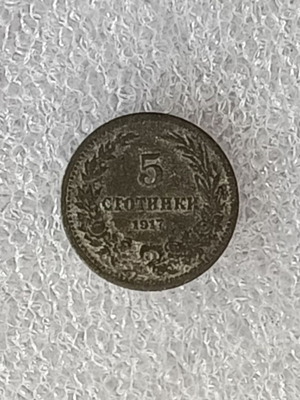 Κέρμα Bulgaria 5 Stotinki 1917 μεταχειρισμένο, KM# 24a