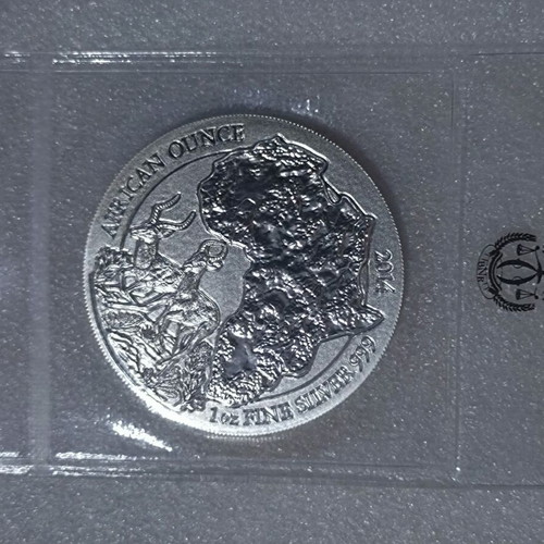 Silver Rwanda 50 Francs .999 1oz 2014 coin new
