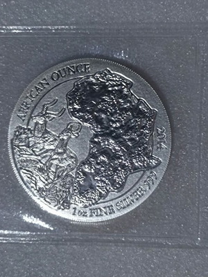 Silver Rwanda 50 Francs .999 1oz 2014 νόμισμα καινούργιο