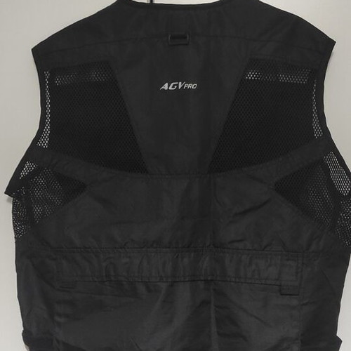 Agvpro Vest Black Large Mesh Motorcycle Vest Like New