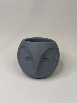 Γλάστρα Κουκουβάγια 3D Printed Small, minimal διακοσμητικό κατόπιν παραγγελίας