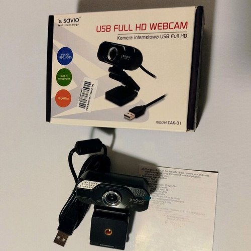 IT Office Bundle with Savio Full HD Webcam, dlinkgo Gigabit Switch and DisplayPort Cable like new