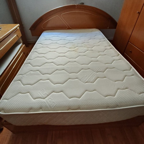 Wooden bed used without mattress 130x200 cm