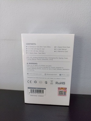 Lost Vape Centaurus atomizer new, silver, 5ml