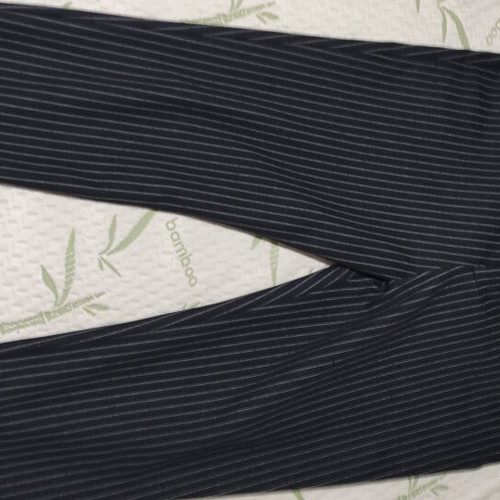 Zara striped pants, black, XL