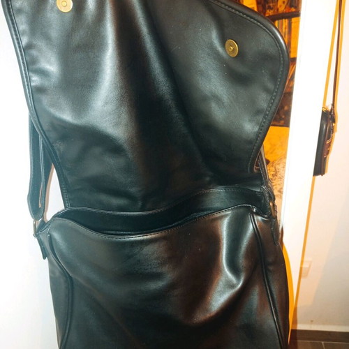 Frida Kahlo Large Postal Bag used, synthetic leather, 30x40 cm