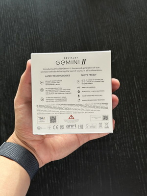 Devialet Gemini 2 wireless Bluetooth earbuds new