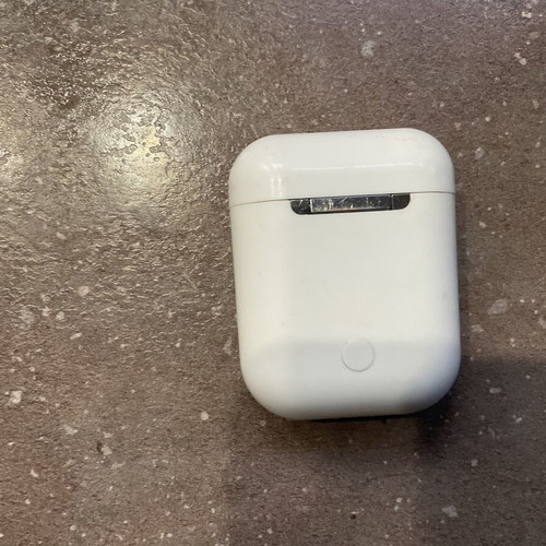 White case for wireless earbuds