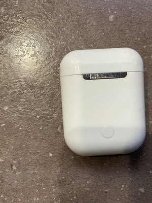 White case for wireless earbuds