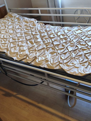 Hospital bed with extra anatomical mattress and wheelchair like new