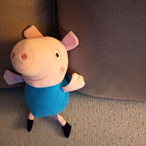 Peppa and George plush toys, 13cm and 18cm