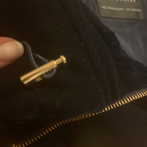 Velvet blue Zara jacket like new, size S