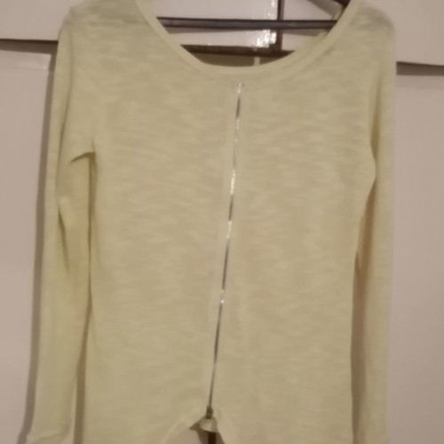 Marlen blouse used, pale yellow with back zipper
