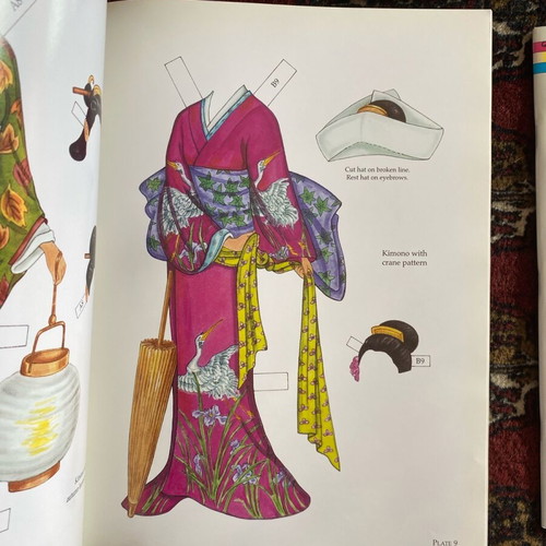 Paper dolls 5 books like new with Chinese and Japanese costumes