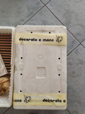 Italian listello tile 6.5x20 cm new, pack of 68 pieces