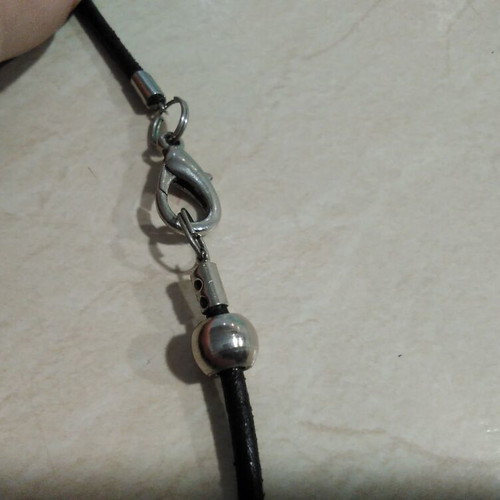 Women's necklace with silver dolphin and colorful stones, like new