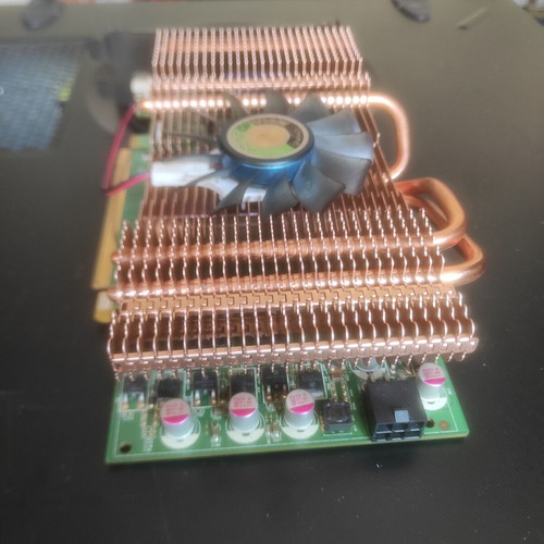 Point of View GeForce GTS 250 1GB used, defective graphics card with copper cooler