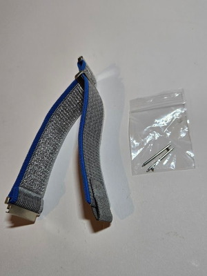 Λουράκι Ρολογιού 22mm Sport Loop καινούργιο, γκρι με μπλε