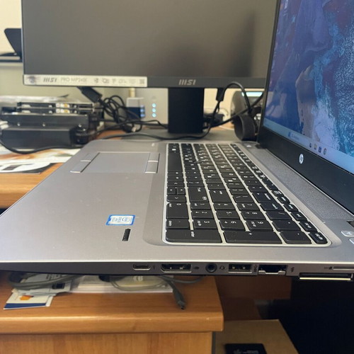 HP EliteBook 850 G4 laptop refurbished with Intel Core i5, 8GB RAM, 128GB SSD, backlit keyboard