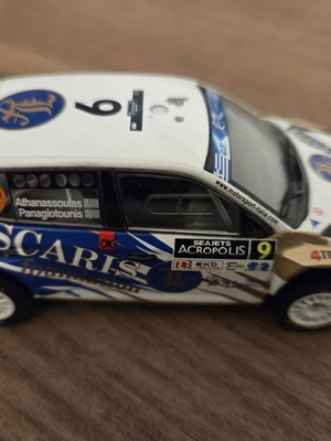 Scoda Fabia RS 1/43 model car, like new, missing roof flag and right mirror