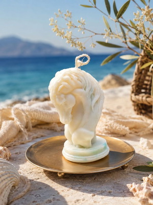 Soy Wax Candle Horse Shape with Sandalwood Aroma