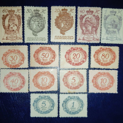 Liechtenstein mint stamps new