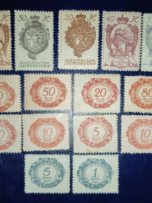 Liechtenstein mint stamps new