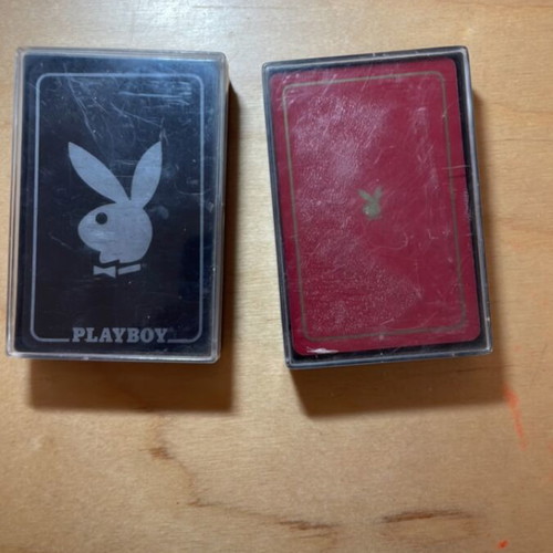 Playboy playing cards used, pack of 2