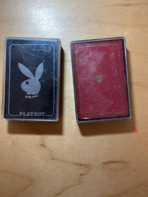 Playboy playing cards used, pack of 2