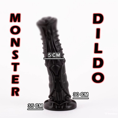 Dragon Dildo 32cm μαύρο καινούργιο με βεντούζα