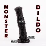 Dragon Dildo 32cm μαύρο καινούργιο με βεντούζα