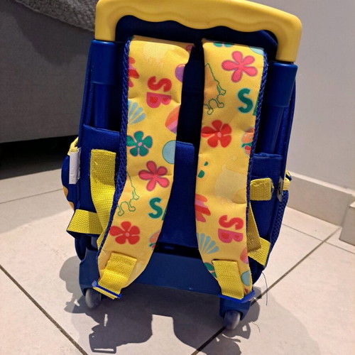 Spongebob Neon trolley bag for kindergarten GIM new