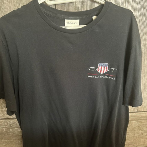 Gant short-sleeve shirt large black like new