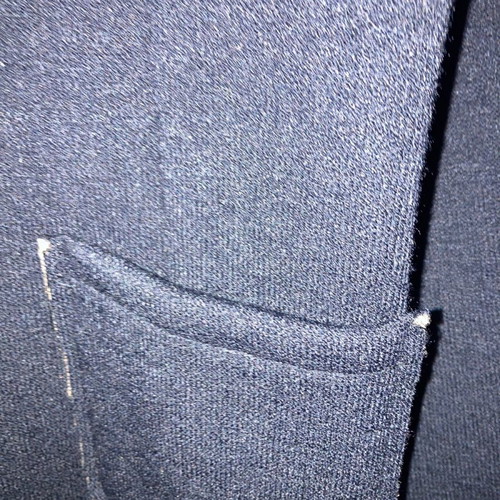 Italian women's Asley jacket new, dark blue with camel lining