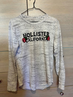 Hollister long-sleeve shirt used, gray, size XS