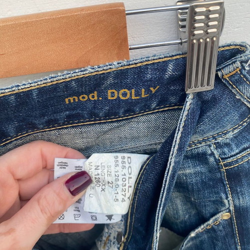 Jean Staff low-rise pants used, blue, size S