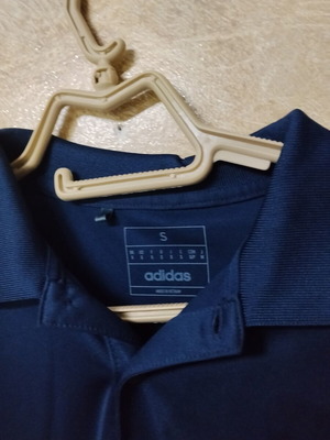 Μπλούζα Adidas με γιακά, σαν dry fit, καινούργιο, μέγεθος S, μπλε