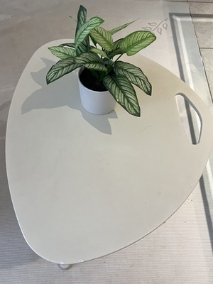 IKEA Dave adjustable white side table