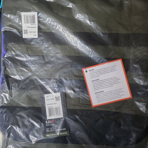 5.11 Tactical Grill Master Apron, green, with patch
