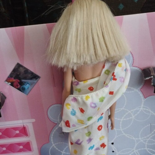 Barbie vintage doll with vintage dress