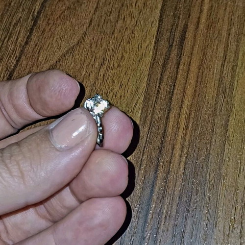 Vintage silver earring 925 like new with 4 zircon