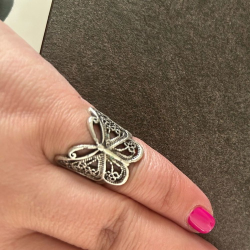 Ethnasia adjustable butterfly ring